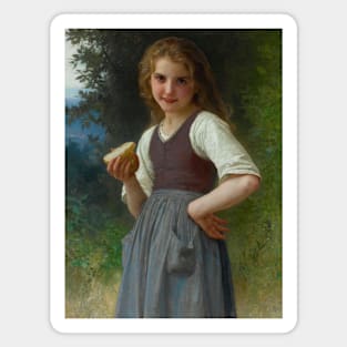 Le Gouter Aux Champs by William-Adolphe Bouguereau Magnet